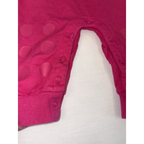 Adidas x Lego Magenta Duplo Jumpsuit Pajama Baby Unisex Size 12 Month Outfit - Picture 4 of 14